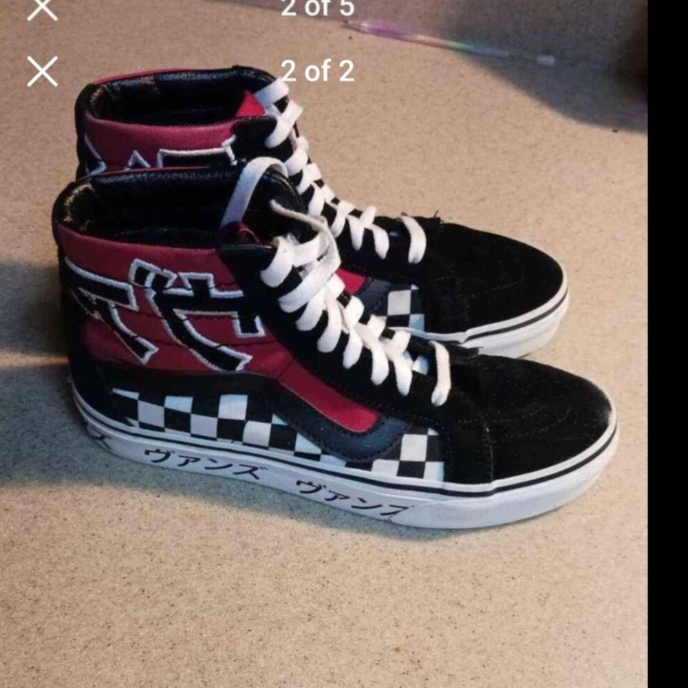 Boys vans high tops Japanese style